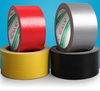 Full multi-color cloth tape set (red/silver/yellow/black), color-coded pipes for mass HVAC construction wrapping & sealing