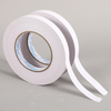 Wide full roll white hot melt double sided tape shot, hand-tearable for poster, display board & large craft sticking