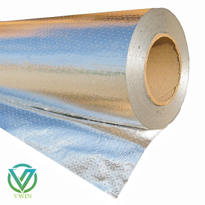 Breathable aluminum foil laminated woven fabric for attic energy-saving thermal insulation radiant barrier