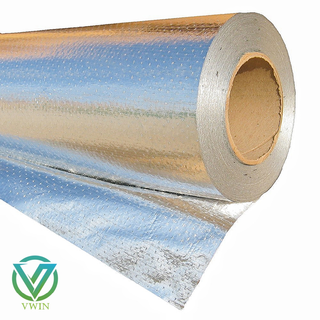 Breathable aluminum foil laminated woven fabric for attic energy-saving thermal insulation radiant barrier