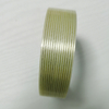 Narrow transparent fiberglass tape vertical shot, fine vertical fiber for small quartz tube segmented winding & joint reinforcement
