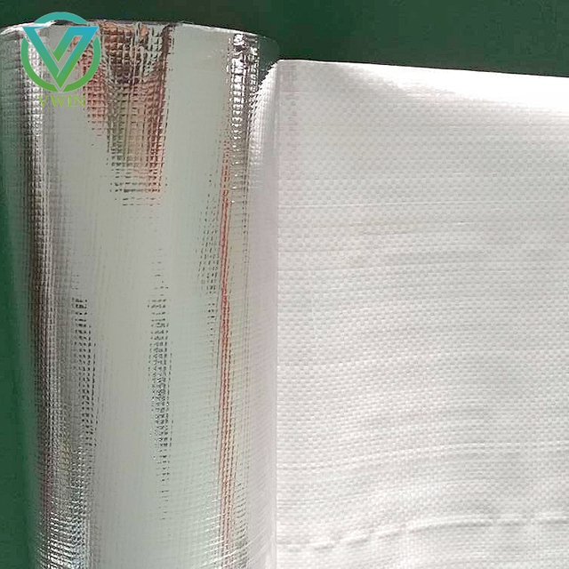 Main image of insulated aluminum-coated woven fabric, flame resistant anti-splash roll for molten metal high temperature shielding protection