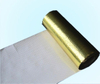 Diagonal roll shot of glossy gold aluminum woven cloth, flexible lamination with bubble film for thermal insulation liner production
