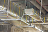Construction Site Background of Industrial Pipe Thermal Insulation