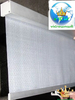 Silver Aluminum Night Blind with Dust-Proof Square Cover for Supermarket Refrigerator Energy Saving
