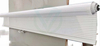 Detail View of the White Night Curtain – Aluminum + PET Material
