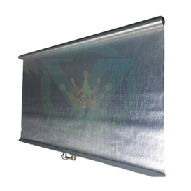 Anti-bacterial Silver Perforated Night Cover for Showcase in Home Decor Horizontal Freezer