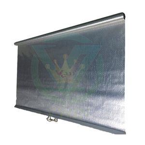 Anti-bacterial Silver Perforated Night Cover for Showcase in Home Decor Horizontal Freezer