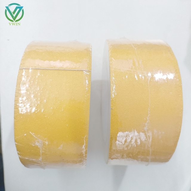 Main shot of high adhesion yellow anti slip tape, wear-resistant waterproof tape for indoor stair step anti-slip anti-fall warning