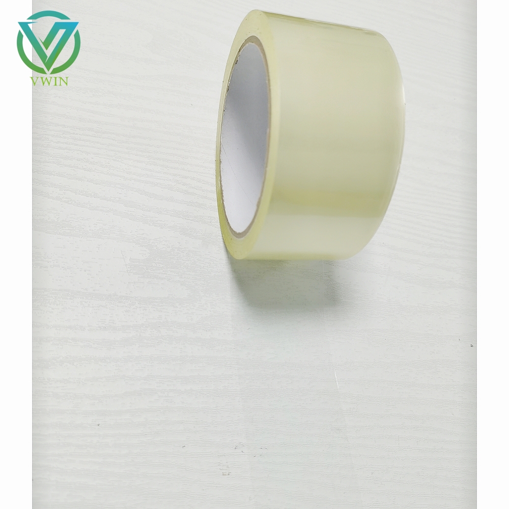 Main shot of silent linerless transparent tape, noise-free tearing without release liner, quiet carton sealing tape for e-commerce express & warehouse packaging