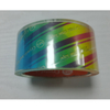 Medium standard width linerless printed carton tape laid flat, liner-free design improves packing speed for courier & warehouse daily use