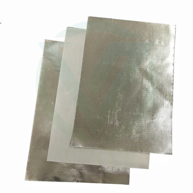 fire-resistant aluminum foil fiberglass cloth for rail vehicle thermal & fire insulation