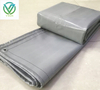 Main image of waterproof grey PE-coated woven fabric roll, tear-resistant tarpaulin material for outdoor tent & rain cover