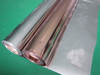 Dual-color roll set of antiglare perforated aluminized fabric, dual soft reflective coating for wall, attic and pipe energy-saving thermal wrapping
