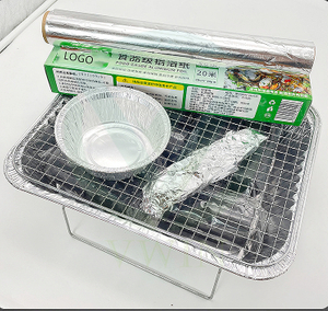 Thickened Durable Household Aluminum Foil Roll Using Green Box Packaging for Oven Baking