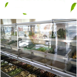 Air-Circulating Lightweight Quick-Install Plastic Night Cover for Fruit & Vegetable Shop Coolers