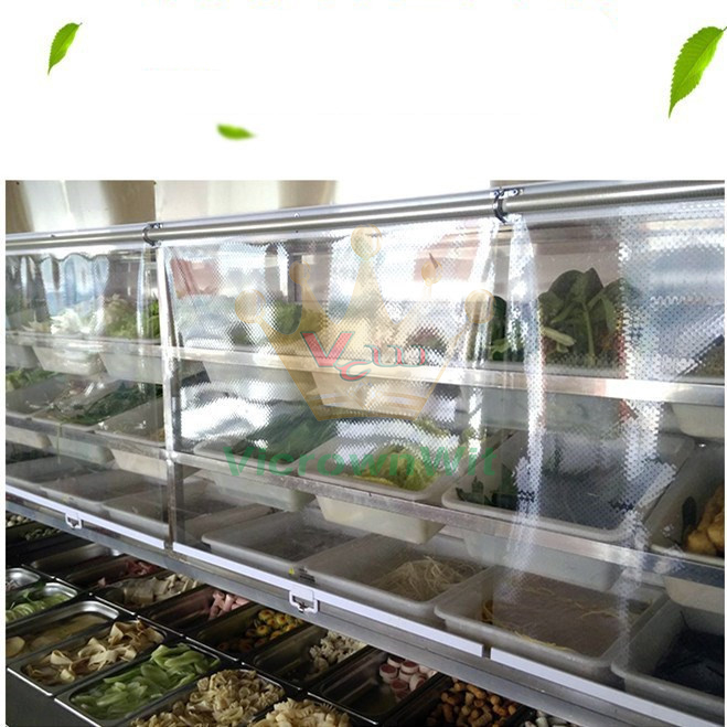 Air-Circulating Lightweight Quick-Install Plastic Night Cover for Fruit & Vegetable Shop Coolers