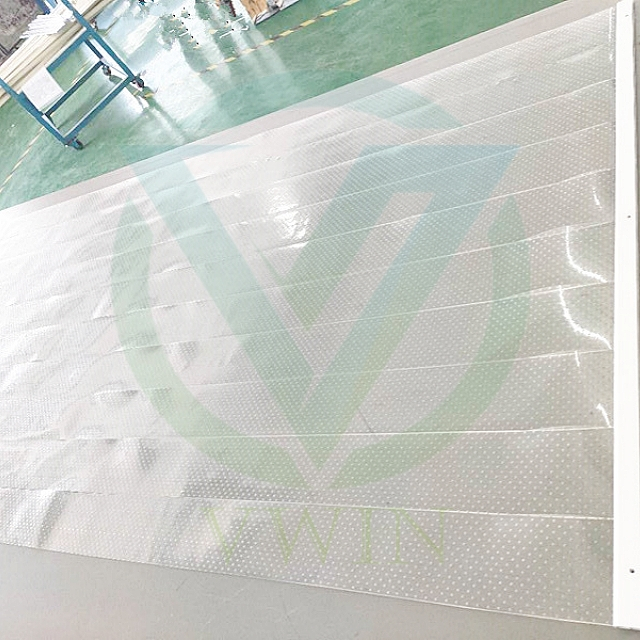 Dustproof Breathable Plastic Thin Strip Blind for Display Cabinet