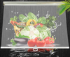 Perforated energy‑saving night cover keeps vegetables and ingredients fresh for display cabinet