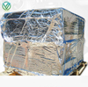 Real shot of finished sealed tray cover made of aluminum foil fabric, blocks dust moisture UV for precision machine parts storage & shipping protection