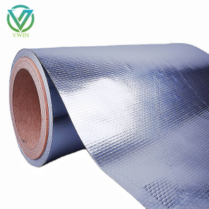 Double-faced UV resistant polymer weave laminate aluminum foil for metal structure roof insulation
