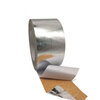 Folded texture shot of reinforced metallised kraft tape, flexible to fit curved irregular air duct surfaces