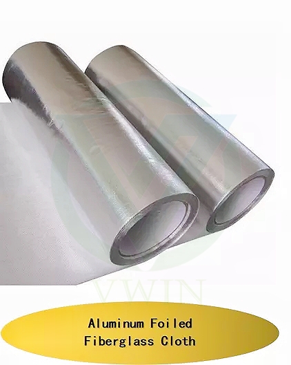 Main product image of high-temperature resistant aluminum foil PET fiberglass composites for industrial high-temperature equipment insulation