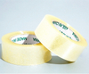Two stacked semi-clear BOPP tape rolls shot, long-lasting strong adhesion for daily e-commerce & courier mass packing