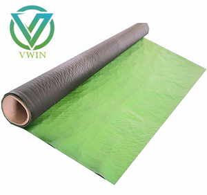 Main image of printed green-black double-sided laminated woven fabric, anti-slip green side & black light barrier for roof anti-slip underlay