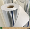Large finished roll of reflective metallised PET woven cloth, all-in-one barrier for large area wall thermal insulation