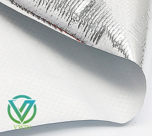 Main image of aluminum-coated woven fabric, UV reflective temperature control roll for farm greenhouse & orchard agricultural covering