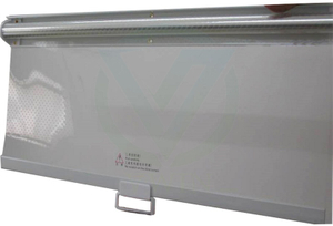 Breathable Quick-Install Tool-Free Plastic Night Blind for DIY Retail Refrigeration Upgrades