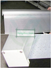 Durable Silver Aluminum Night Blind with Dust-Proof Square Cover for Supermarket Refrigerator