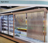 Silver Aluminum Foil Night Blind Covering Supermarket Refrigerated Display Cabinet, Effectively Blocking Cold Air Leakage