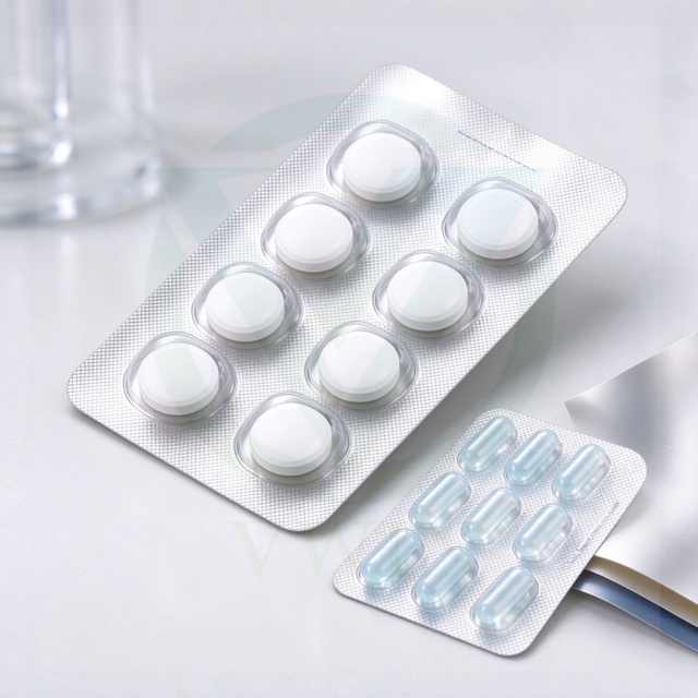 Cold-forming high barrier PET+AL+PE laminated foil for pharmaceutical blister medicine packaging