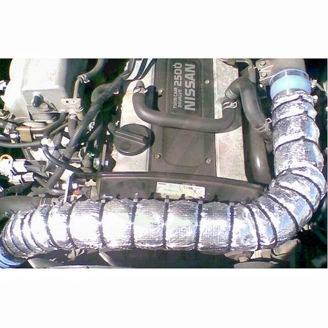 Aluminum foil laminated woven fabric for cooling and heating pipeline insulation, flexible duct on site