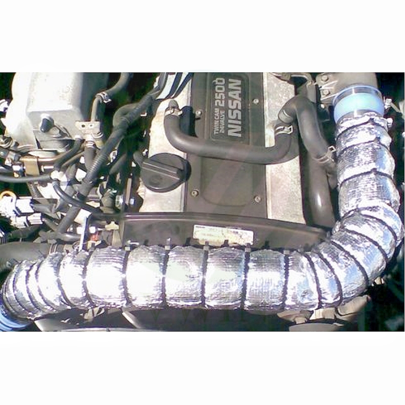 Aluminum foil laminated woven fabric for cooling and heating pipeline insulation, flexible duct on site