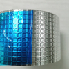 Linerless foil grid tape with blue protective film, fiberglass reinforced, no liner peeling needed for fast pipe wrapping
