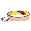Folded texture shot of gold & copper two-tone metallized OPP tape, flexible cuttable for carved furniture & photo frame curved decoration