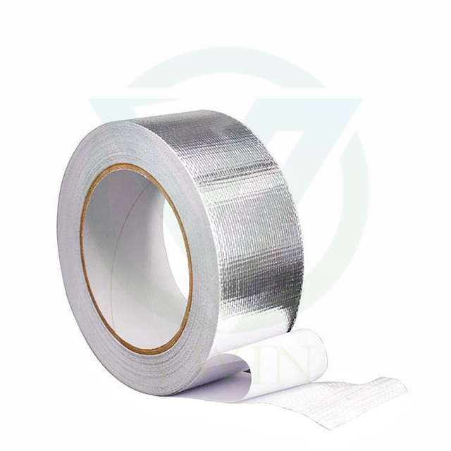 Main product image of single roll finished heat-resistant aluminum foil laminated fiberglass cloth for customized adhesive tape