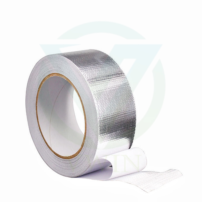 Main product image of single roll finished heat-resistant aluminum foil laminated fiberglass cloth for customized adhesive tape