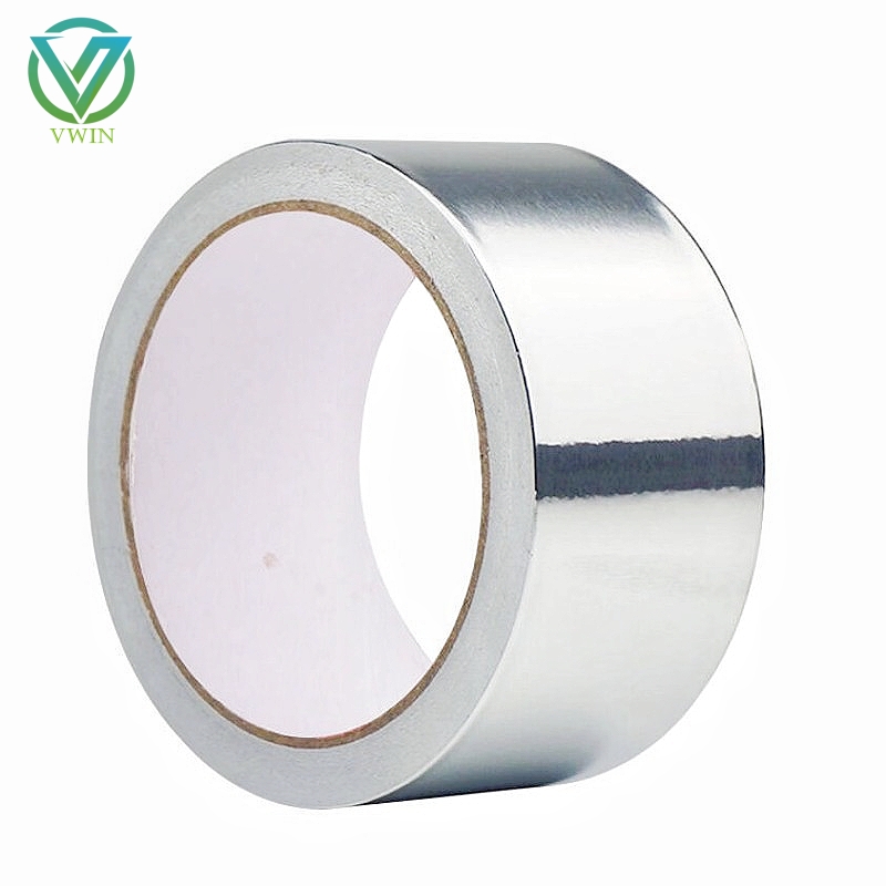 Single roll aluminum foil tape with release paper, reflective thermal insulation sealing tape for HVAC duct accessories