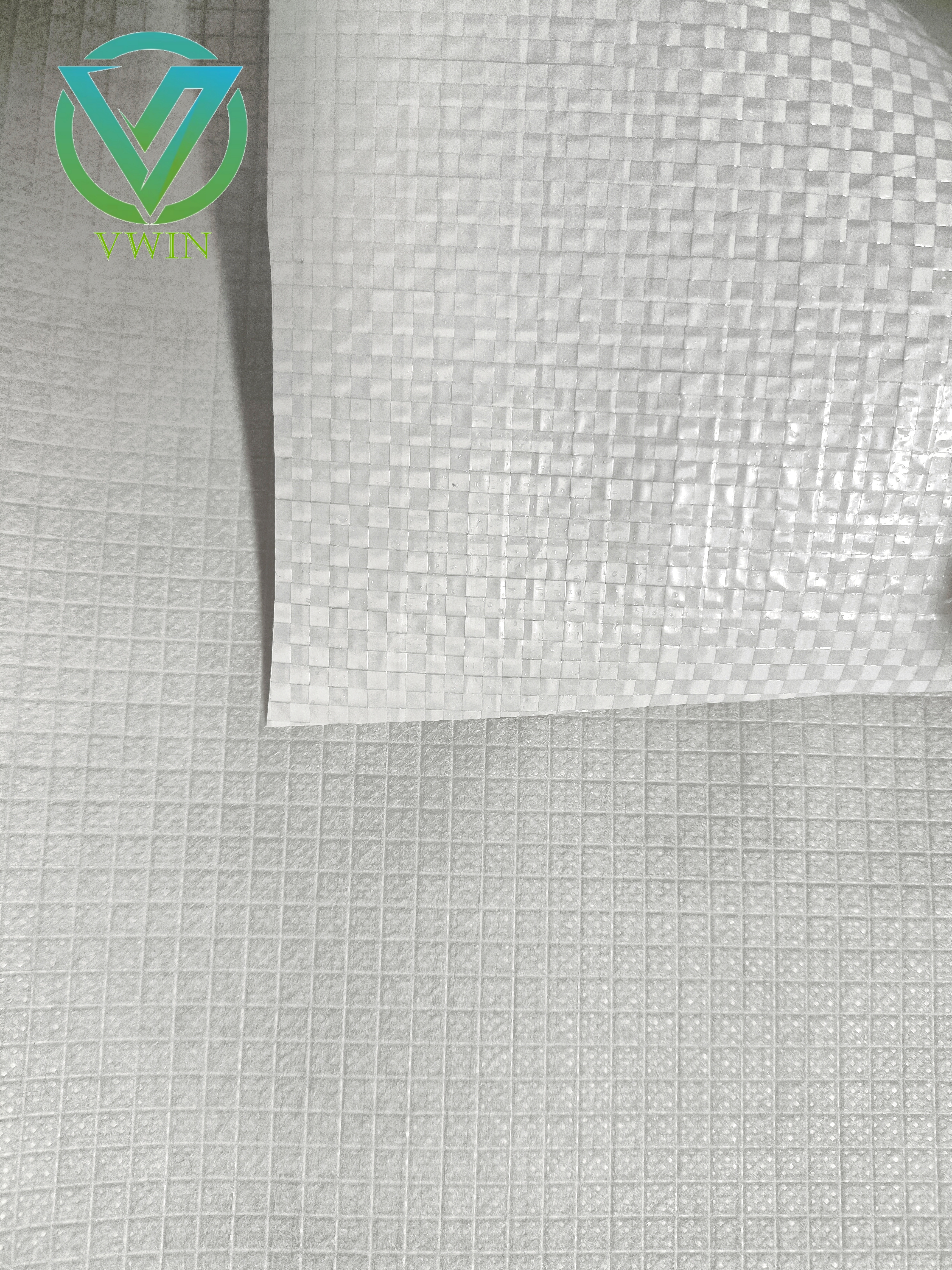 Main image of PP/PE woven-nonwoven laminated fabric, grid reinforced substrate for moisture-proof industrial packaging sacks