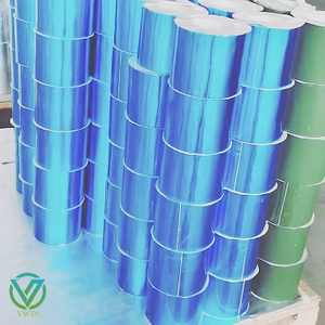 Main shot of anti aging blue aluminum foil tape, aging-resistant protective tape for cable and wire wrapping