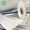 Main image of flexible aluminum-plated woven fabric, high temp heat barrier roll for industrial high-temperature kiln insulation & sealing wrapping
