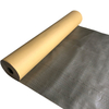 Diagonal roll shot of two-tone kraft-grey PE woven cloth, flexible tear-resistant substrate for large mattress bags