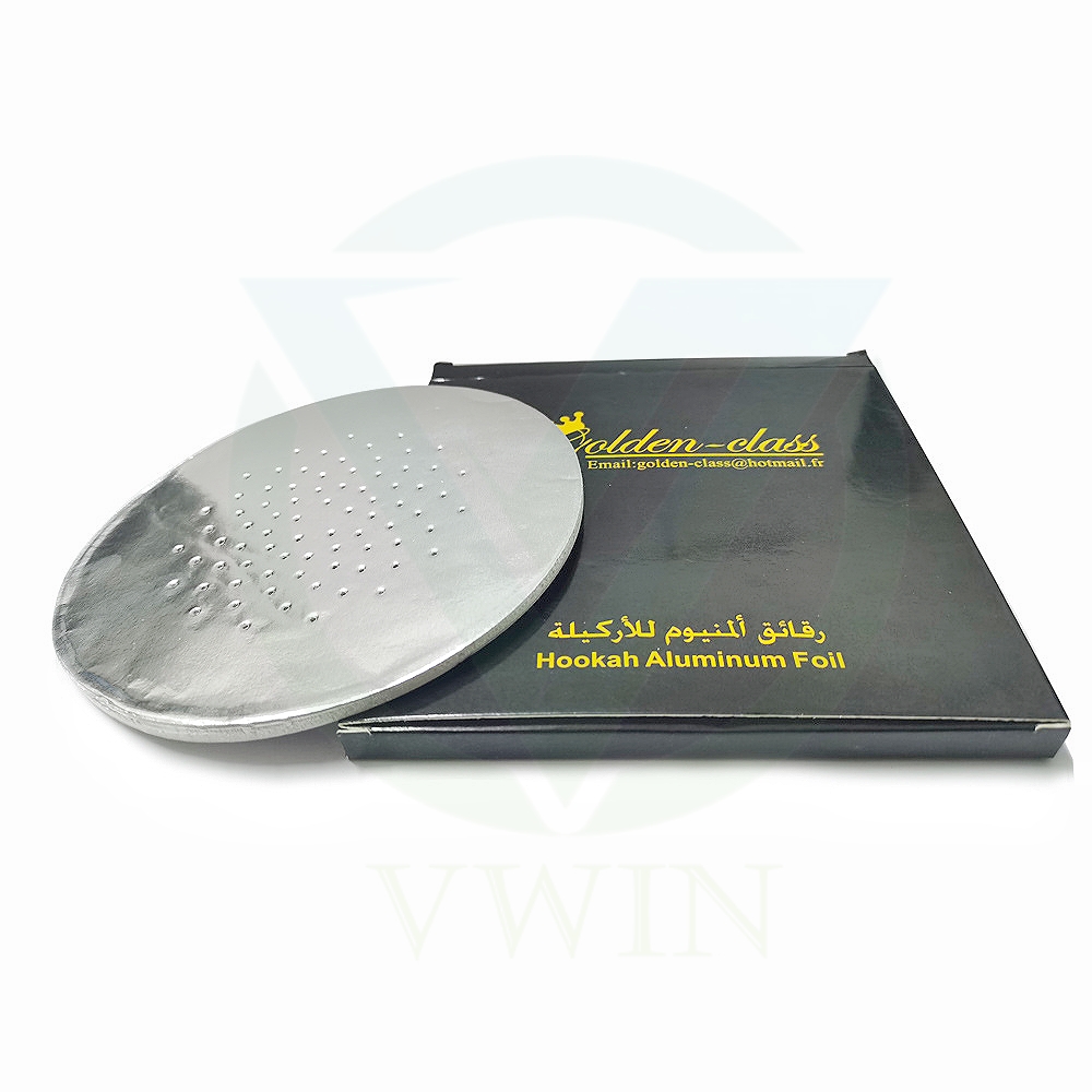 Hookah Round Foil Stack and Unrolled
