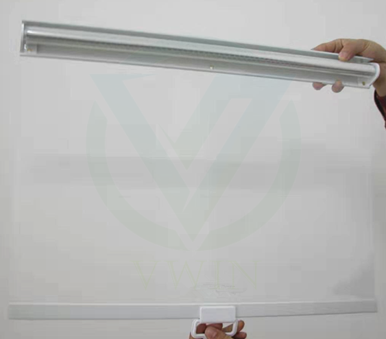 Breathable Perforated Polyester Night Curtain with Roller for Freezer