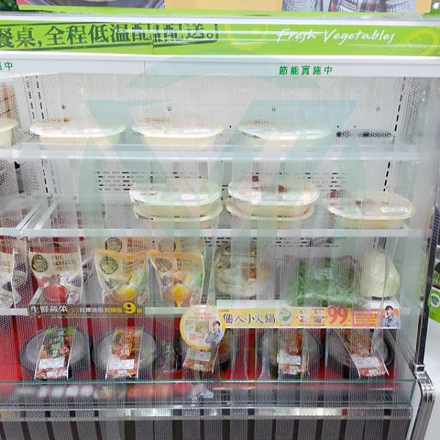 Dustproof Breathable Plastic Thin Strip Blind for Display Cabinet