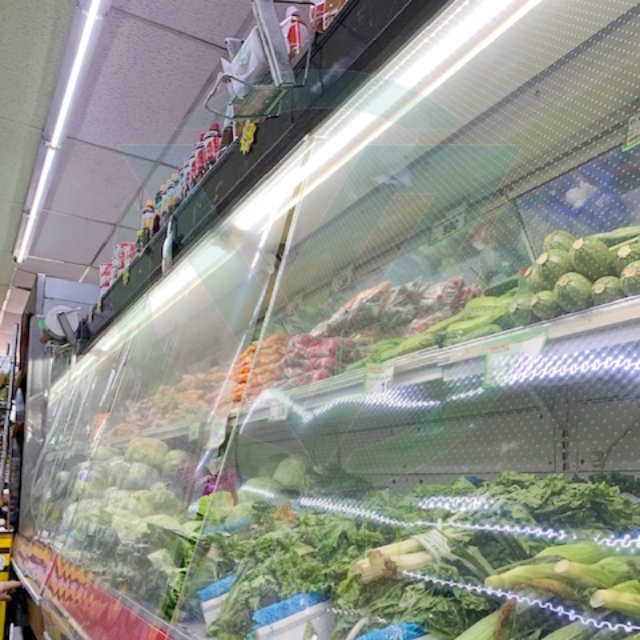 Breathable Anti-Bacterial Perforated Plastic Night Curtain for Commercial Refrigeration Displays